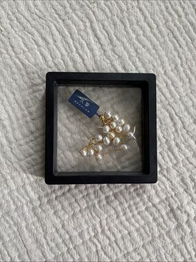 Jiu Zhu Genuine Pearl Gold Necklace
